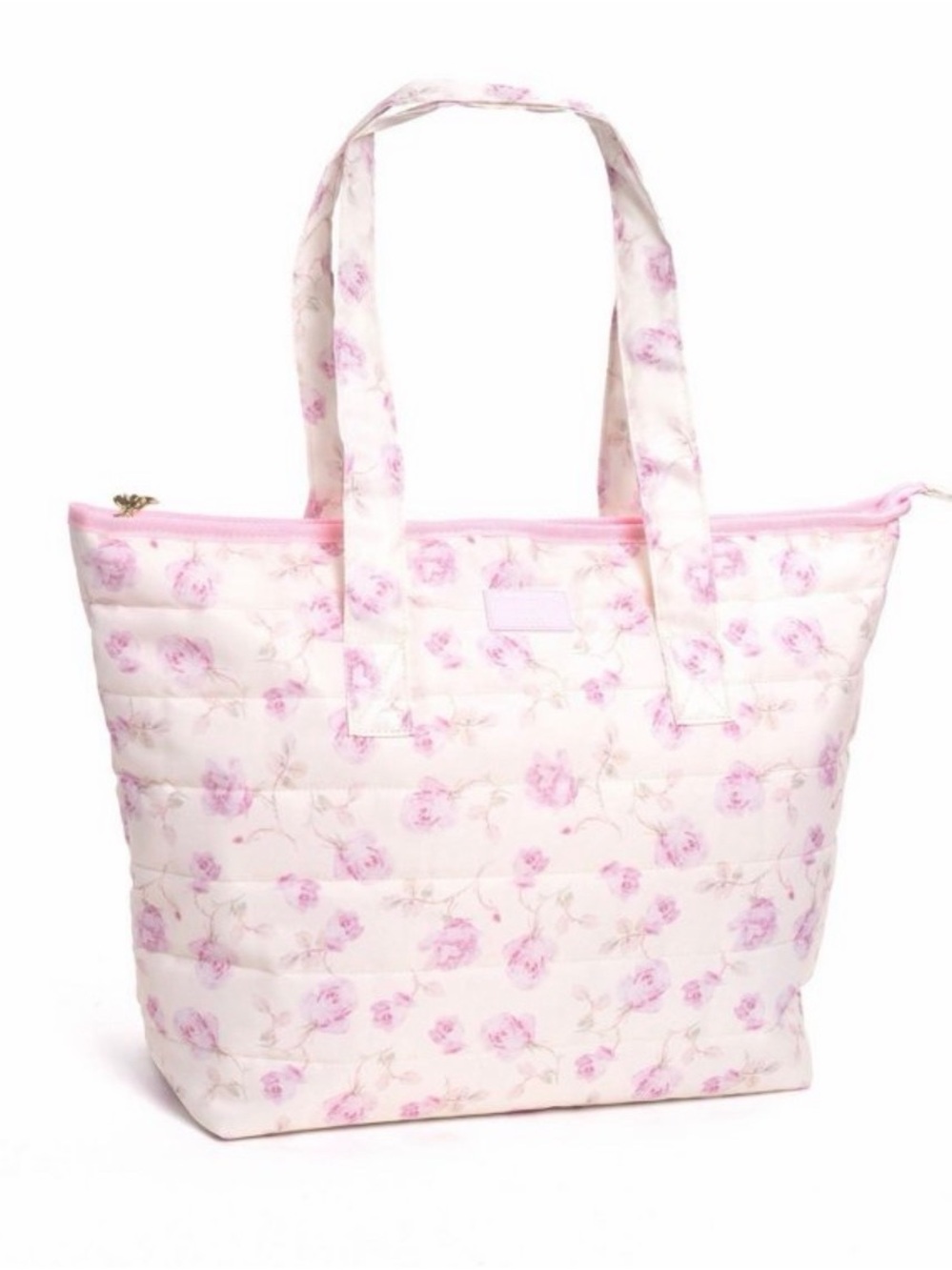 LoveShackFancy x Target Quilted Tote Bag in Pink Sterling Dust